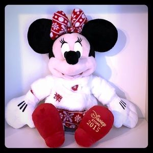 Minnie Mouse plush from 2015 Christmas Collection